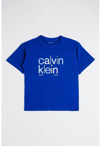 Tricou cu logo - Albastru inchis/Kaki