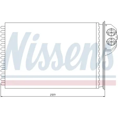 Schimbator caldura, incalzire habitaclu NISSENS 72943