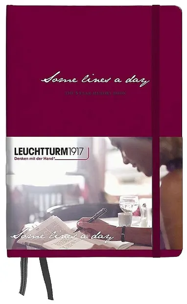Caiet Leuchtturm1917 Some Lines A Day - A5, roșu