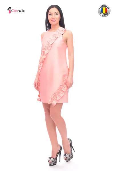 Rochie de ocazie cu volanase