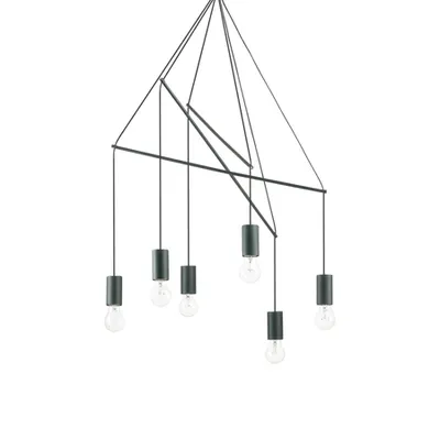 Corp de iluminat suspendat, lustra POP SP6 NERO