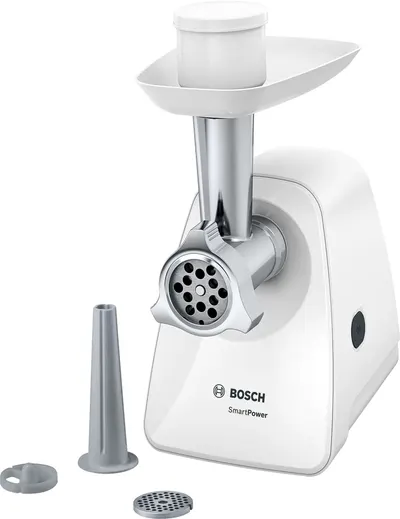 Mașină de tocat carne Bosch - MFW2510W, 350W, 1.7 kg/min, alb