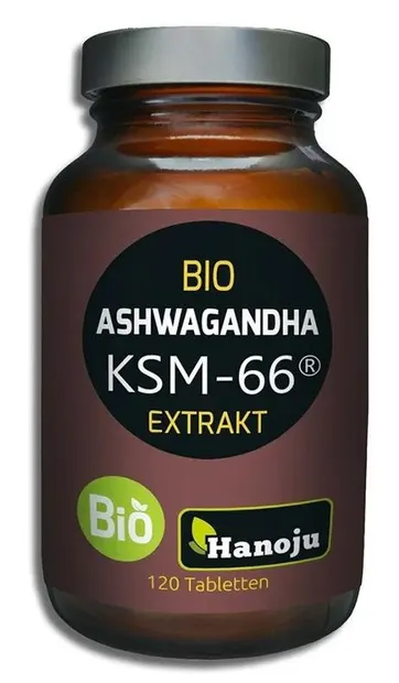 Ashwagandha KSM-66, 300 mg, 120 comprimate, Hanoju