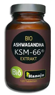 Ashwagandha KSM-66, 300 mg, 120 comprimate, Hanoju