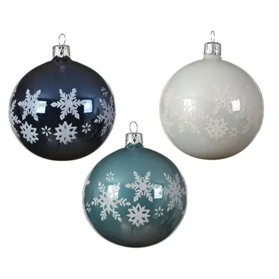 Glob - Enamel - Shiny Winter White Snowflake - mai multe culori
