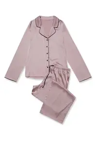 Pijamale de dama satin roz murdar