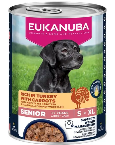 EUKANUBA Life Care Senior Rich in Turkey 400 g pate seniori bogat în curcan și morcov
