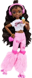 Păpuşă Barbie Dream Besties -Barbie Brooklyn cu patine cu role