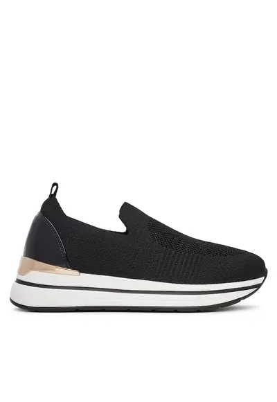Pantofi sport dama textil - negru
