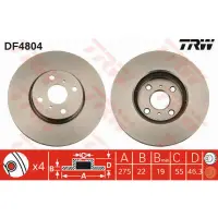 Disc frana TRW DF4804