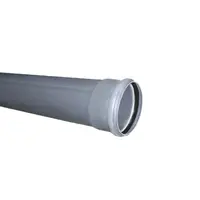 Teava PVC cu mufa si garnitura 110 mm x 1 M