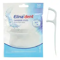 Ata dentara cu suport si scobitoare dentara, Elina Med | 50 buc