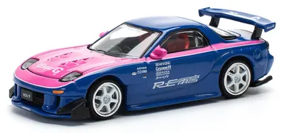Model de colecție Pop Race Limited Modern: Mașini - Mazda RX7 Re-Amemiya, blue/pink