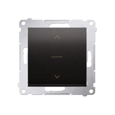 Intrerupator control jaluzele trei pozitii1-0-1, 10A, 250V~, conectare rapida (fitinguri push-in), antracit mat metalic