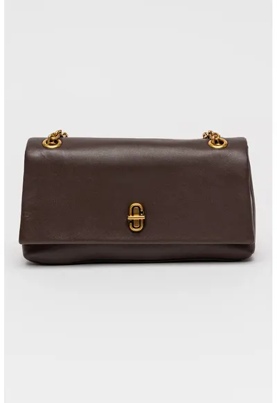 Geanta crossbody din piele The Dual - Maro