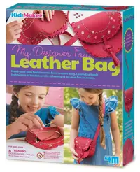 Set creativ 4M Kidz Maker - DIY, geantă din piele ecologică
