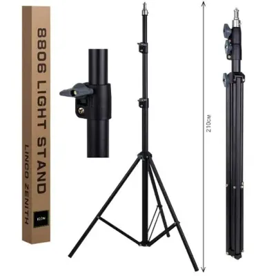 Stativ Trepied Profesional 210 cm – Pentru Lampi Circulare, Foto-Video si Cosmetica