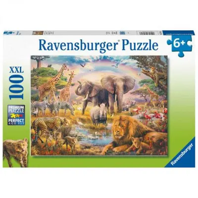Puzzle Animale in Salbaticie, 100 Piese