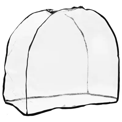 vidaXL Husă pentru cărucior de animale de companie Transparent PVC