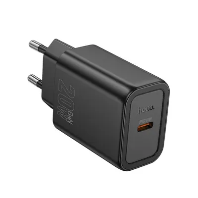 Adaptor Priza HOCO N60, Port Type-C, Incarcare rapida 20W, Tehnologie GaN, Negru Engros