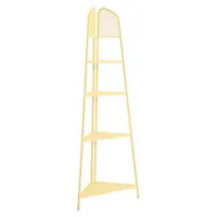 Etajeră metalică pe colț pentru balcon, înălțime 180 cm, galben MWH - Garden Pleasure