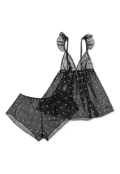 Pijama dama Holly - Negru
