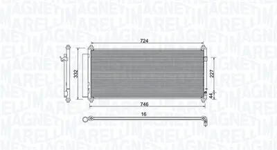 Radiator AC condensator cu uscator potrivit HONDA JAZZ III 1.2 1.3 07.08