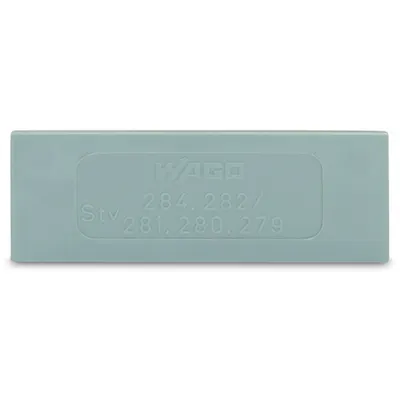 Step-down intermediate plate; 1 mm thick; only for 4 mm terminal blocks; gray