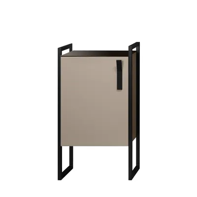 Dulap baie soldat Orka Modena cu picioare metalice cappuccino 44x80 cm