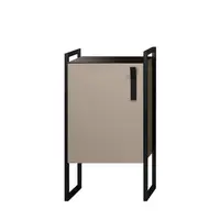 Dulap baie soldat Orka Modena cu picioare metalice cappuccino 44x80 cm