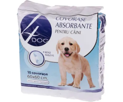 Covorase Igienice 4dog 60 X 60 Cm 10 Buc