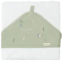 Prosop cu glugă Bimbidreams - Trex, 100 x 100 cm, White/Green