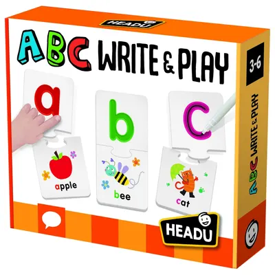 Puzzle educațional Headu ABC - Scrie și Joacă