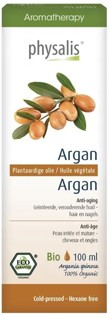 Ulei vegetal organic, argan, 100 ml, Physalis