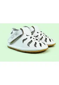 Sandale Barefoot din piele naturala - Kimba - Alb - Alb