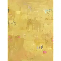 Tablou pictat manual pe pânză 88x118 cm Yellow Petite – Malerifabrikken