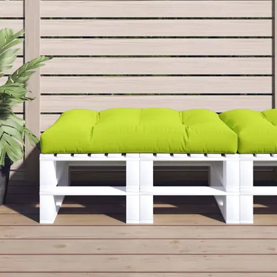 Gossi perna de paleti, verde aprins, 120x80x12 cm, material textil