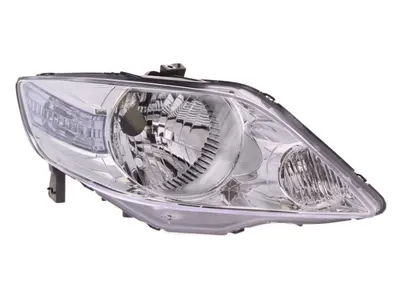 Far Dreapta (H4, electric, fara motoras, culoare insert: cromat, culoare semnalizator: transparent) potrivit HONDA CITY, CITY IV -08.08