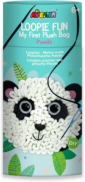 Set creativ Avenir - Fă-ți propria geantă shaggy , panda
