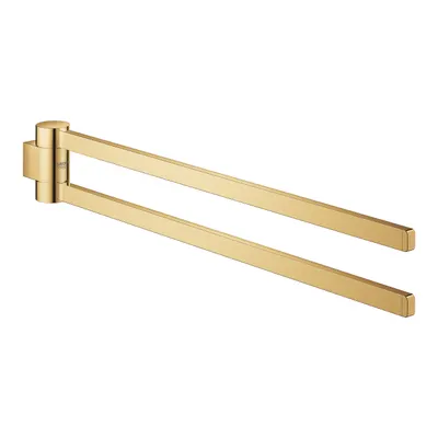 Suport prosop Grohe Selection 41063GL0, 400 mm, 2 suporti, montare pe perete, fixare ascunsa, pivotant, lucios, Cool Sunrise