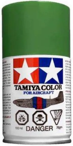 Vopsea spray Tamiya - AS-23 Light Green (German Air), flat - Spray For Aircraft (100 ml) (TAM86523)