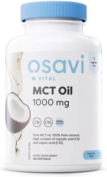 MCT Oil, 1000 mg, 120 capsule gel, Osavi