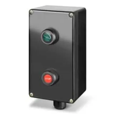 Doza aparentan220x120x90mm IP66 1xSTART 1NO LUM. + 1xSTOP 2NC THERMOSETTING