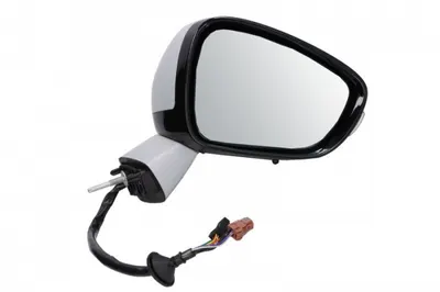 Oglinda laterala Dreapta electric, incalzita, albastru, pliabil electric, cu senzor de temperatura potrivit DS DS 5; CITROEN DS5 pana in 2015