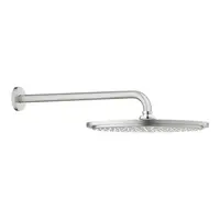 Palarie de dus rotunda 310 mm, argintiu mat, brat 380 mm, Grohe Rainshower Cosmopolitan 310