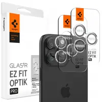 Folie de protectie Camera Spate Spigen GlastR EZ FIT Optik Pro pentru Apple iPhone 17 Pro Max / 17 Pro, Sticla Securizata, Set 2 bucati, Transparenta