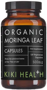 Kiki Health Organic Moringa Leaf, 500 mg, 120 capsule