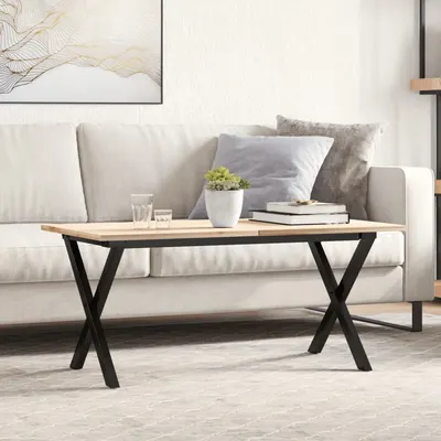 vidaXL Picioare Măsuță de cafea X-Frame 70x30x43 cm Oţel