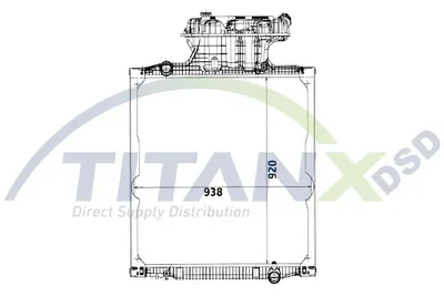 Radiator racire motor (cu rama) potrivit MAN TGA, TGS I, TGX I D0836LF41-D2876LF25 06.99