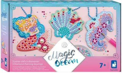 Trusă creativă Janod - Magic Ocean,brelocuri cu diamante